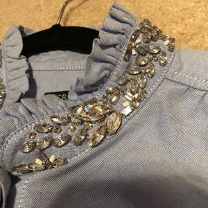 Jcrew embellished sleeveless work top